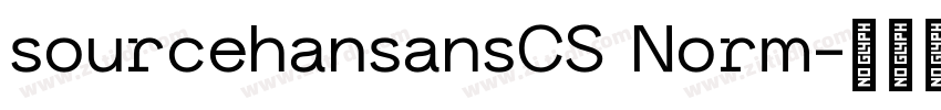 sourcehansansCS Norm字体转换